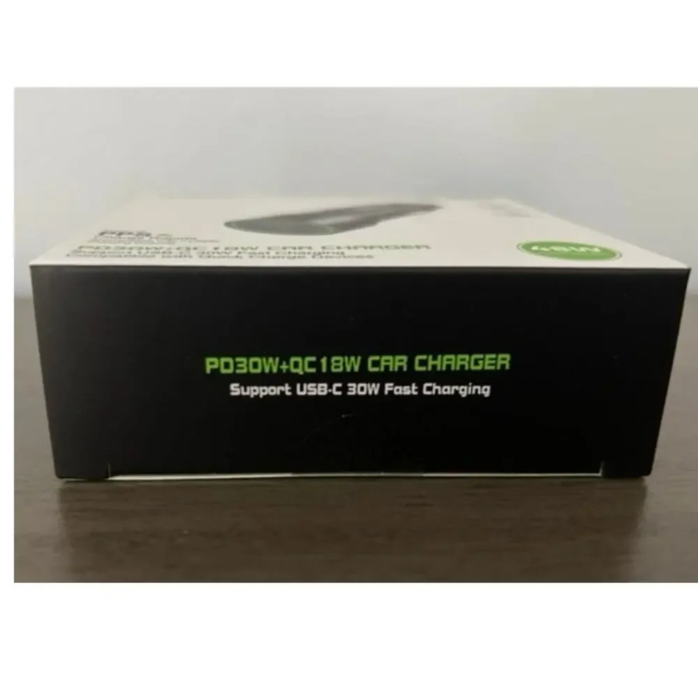 ESOULK 48W Fast Charge Car Charger PD30W QC18W Aluminum USB‑C USB Adapter